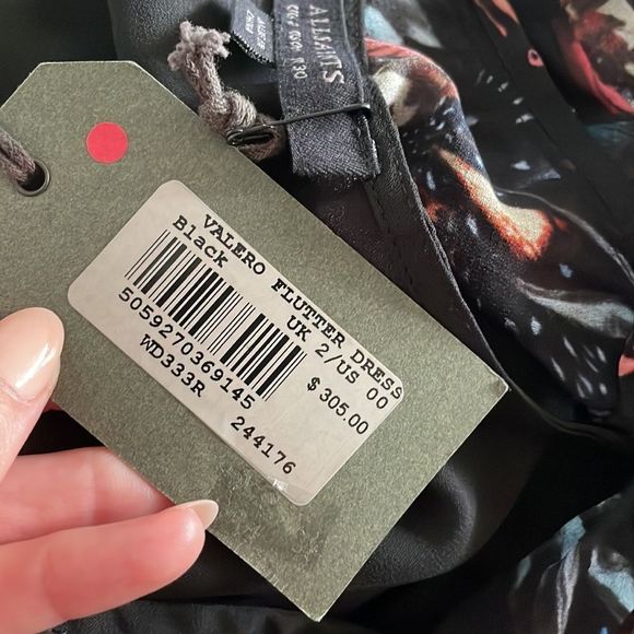 All Saints ‘Valero’ Flutter Dress - Picture 9 of 10